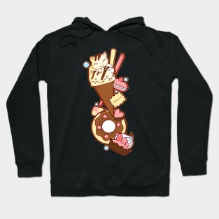 Strawberry Cream desserts Hoodie